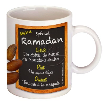 Mug "Menu" spécial Ramadan