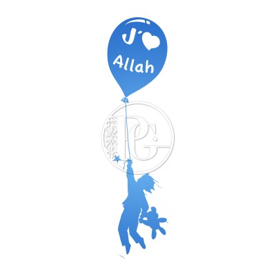 Sticker Ballon J’aime Allah
