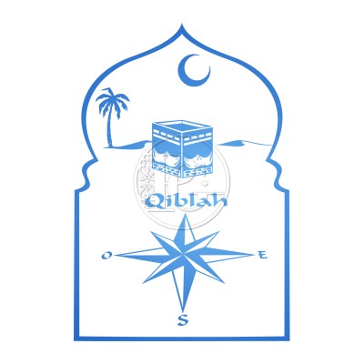 Sticker Qiblah